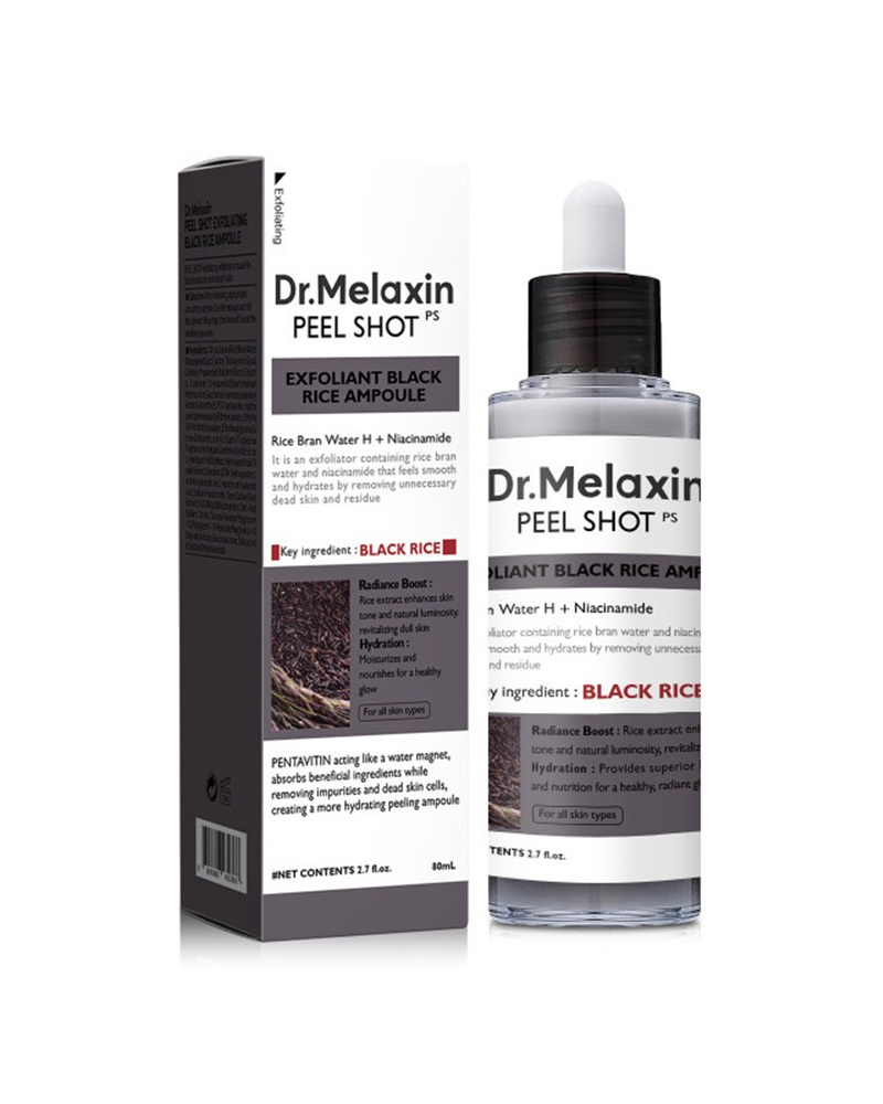 Dr. Melaxin — Peel Shot Exfoliating Black Rice Ampoule