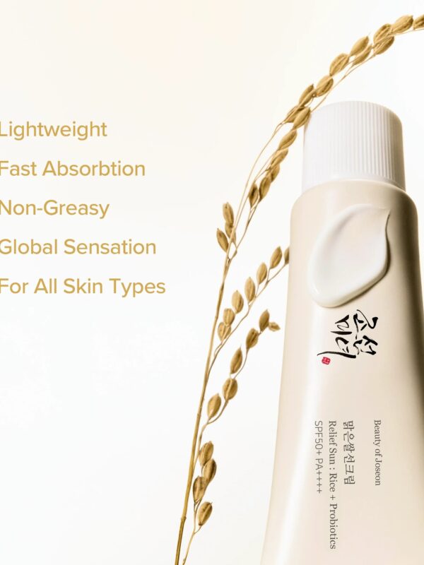 Beauty of Joseon – Relief Sun: Rice + Probiotics SPF50+ PA+++ Crème solaire 50 ml+ — vue 2